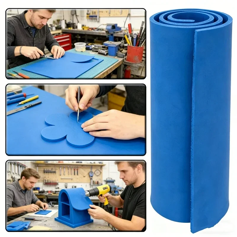 1pc Thickness 3/5/10/15mm Blue EVA Foam Sheets Thick EVA Rubber Plate Sound-absorbing Foam Board Handmade Model Making Cosplay