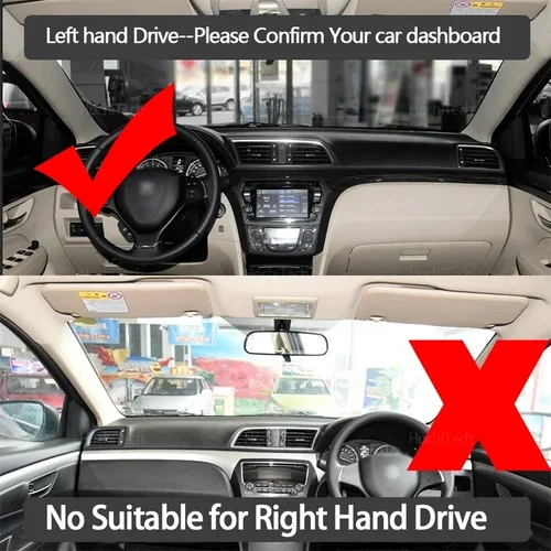 Imagen 2 del producto Cubierta antideslizante para salpicadero, almohadilla protectora, accesorios para coche, alfombra parasol para Suzuki Ciaz 2014 2015 2016 2017 2018