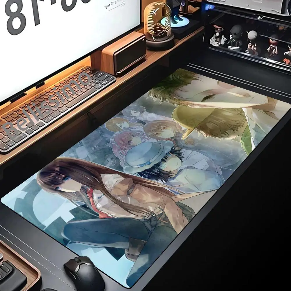 Steins Gate Mouse Pad Gamer Pad Big Gaming Mousepad XL Mouse Mat Keyboard Mat Desk Mat Table Carpet Mausepad Computer Laptop Pad