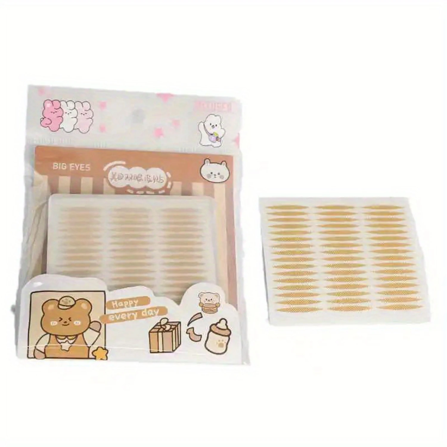Double Eyelid Tape Stickers for Instant Eye Lift - Natural Look for Monolids & Uneven Eyelids, Easy Application Makeup Tool