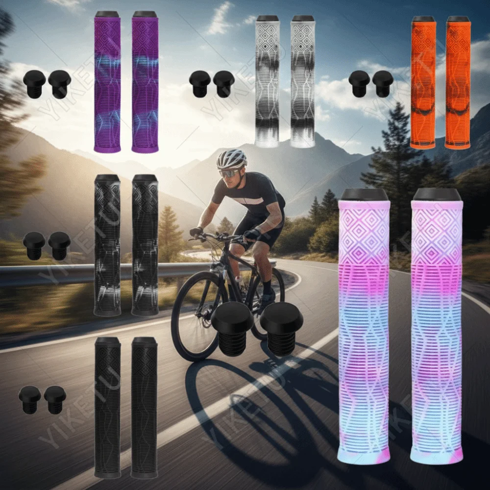 Comfortable Anti Slip Rubber Bike Handlebar Grips 160mm Grip Rubber Handle Cover Universal Anti Slip