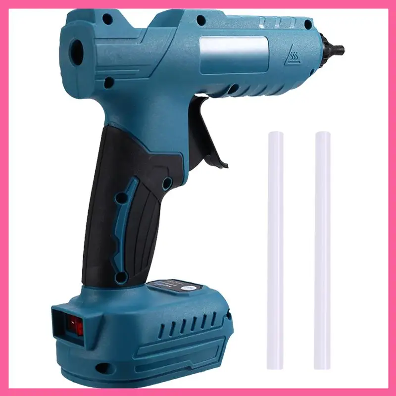 

ABNM Cordless Electric Hot Melt Glue Tool Rechargeable Anti-Scald Copper Nozzle DIY With Glue Sticks For 20V Battery
