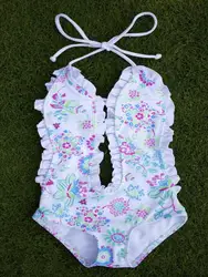 Children's Swimsuit 1 Year Toddler Kids Girl Floral Split Summer Bikini Swimwear Costume Bathing Suit Beachwear