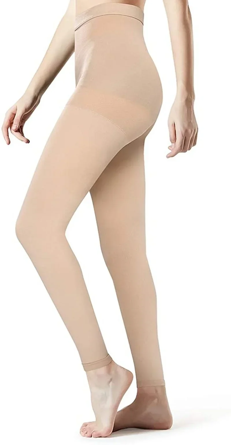 Medical Plus Size 30-40mmHg Compression Pantyhose Elastic Nursing Varicose Veins Socks Class 3 Pressure Tights Stockings