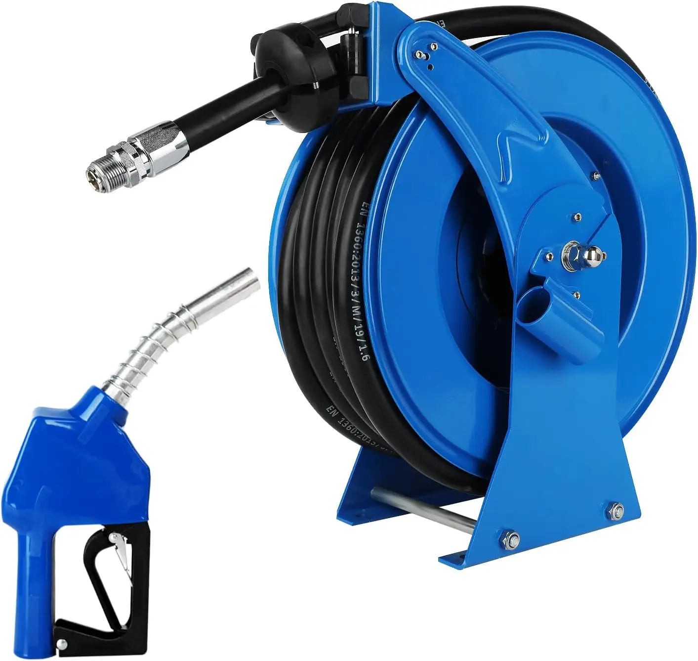 Diesel Fuel Hose Reel Blue, Heavy Duty Retractable 3/4