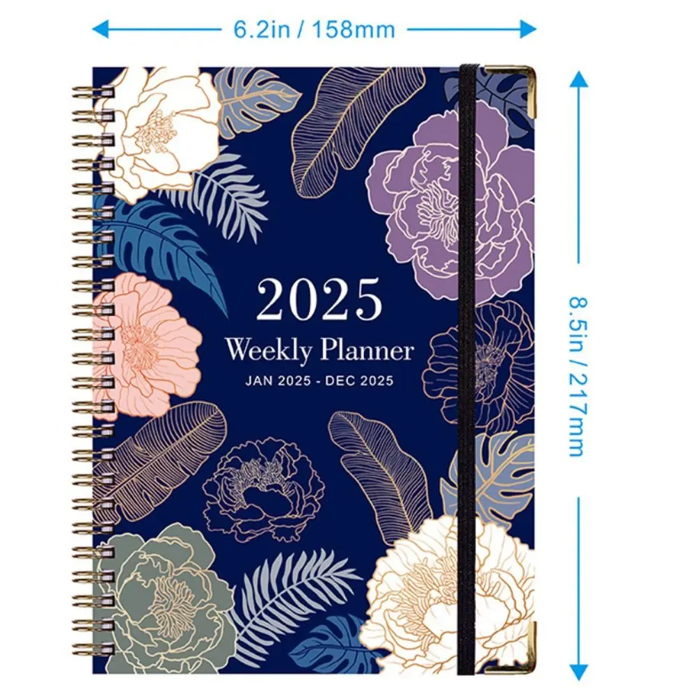 A5 2025 Agenda Planner Notebook Floral Design 71 Pages 2025 Journal Notebooks Creative Simple 2025 Schedule Planner Book