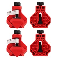 4PCS Right Angle Clamp Spring Load 90 Degree Corner Clip Made of ABS Plastic for DIY Woodworking Furniture Maintenance Cabinet