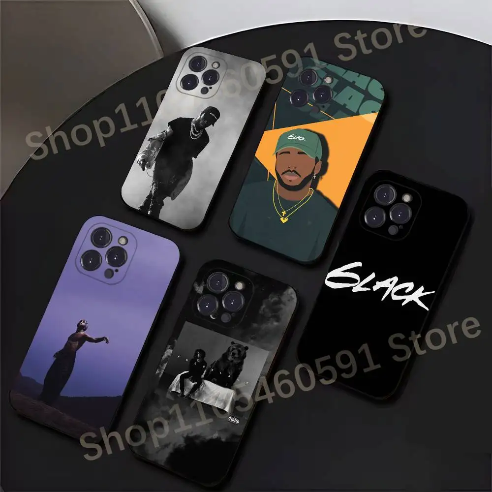 R&B Rapper 6lack-k Phone Case For iPhone 17,16,15,14,13,12,11,Pro,Max,Plus,Mini, Anti Fall Black Matte Soft Bumper