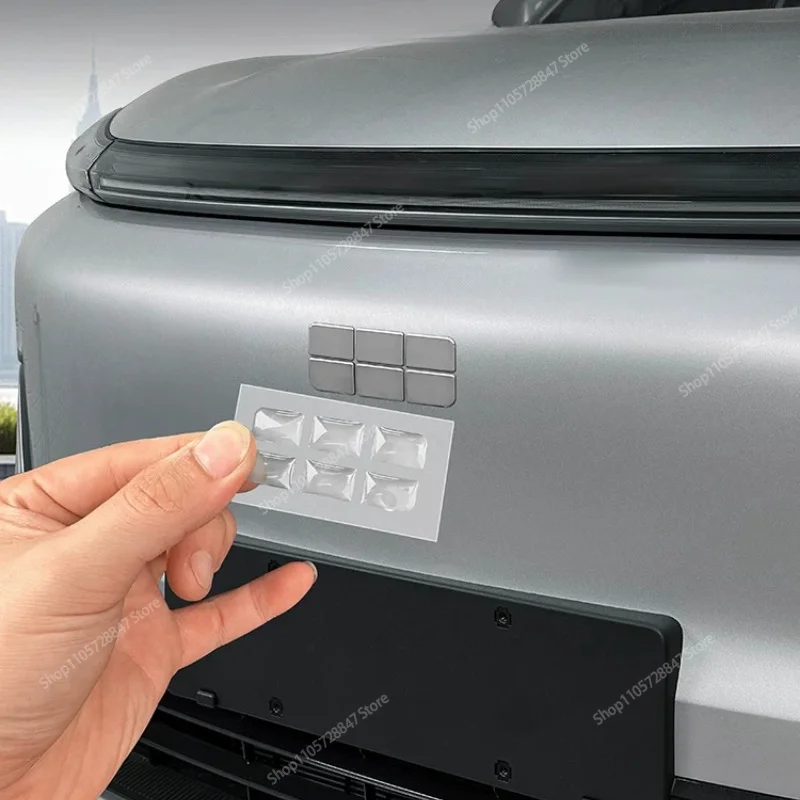 For Geely Starray EX5 EM‑i Transparent Drip Gel Front Logo Anti‑Scratch Protective Sticker Decor Decal Exterior Accessories