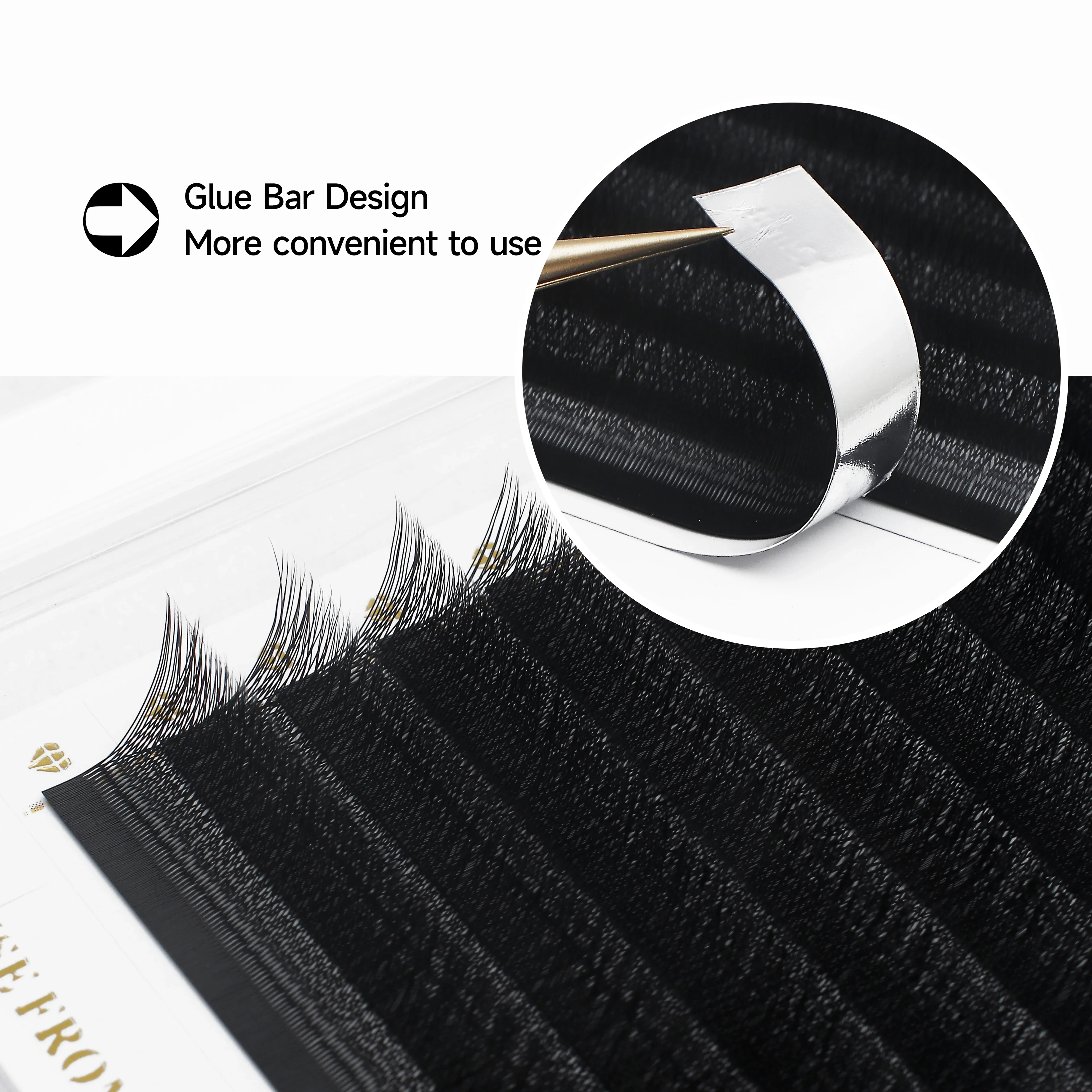 XIUSUZAKI W رموش ملحقات المزهرة المشجعين مسبقة الصنع الرموش ملحقات لينة ثلاثية الأبعاد ث الفردية مروحة مسبقة الصنع الرموش الصناعية