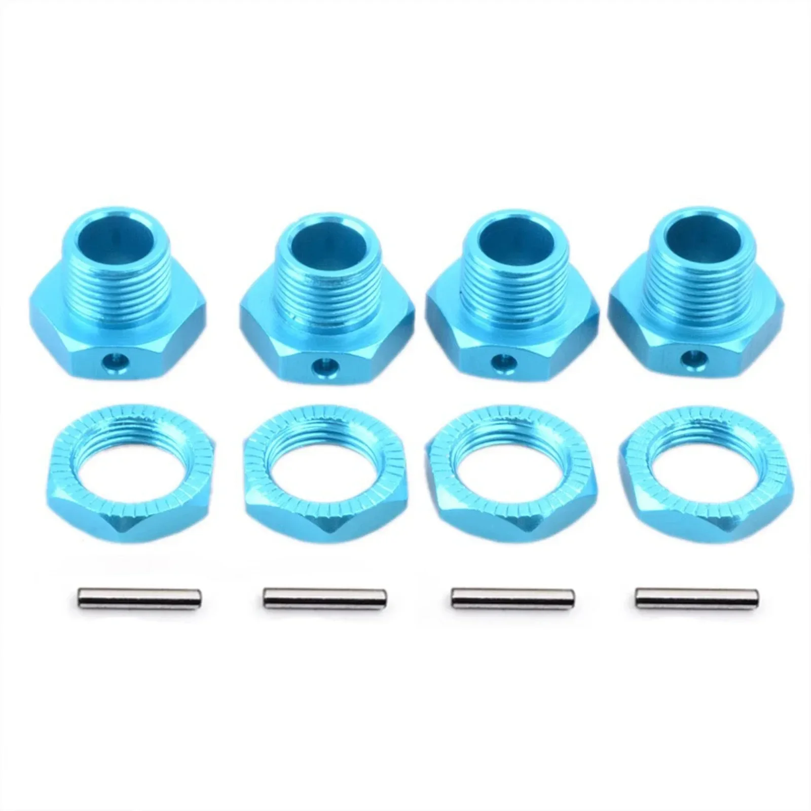 17mm Aluminum Hex Wheel Hub Adapter Nut for 1/8 HSP RC Cars - Hex Combiner 94762 94081 81011 XILEZQF