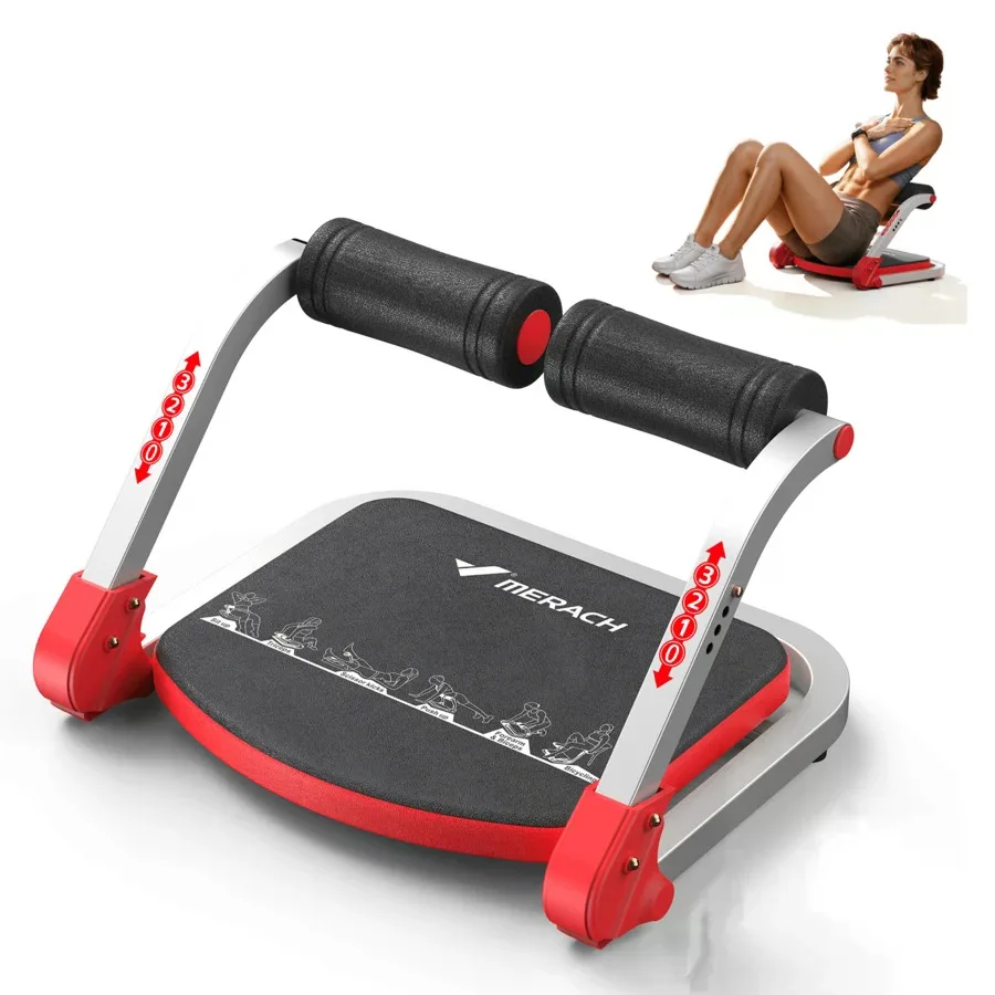 Sit up machine with adjustable resistance for various fitness levels