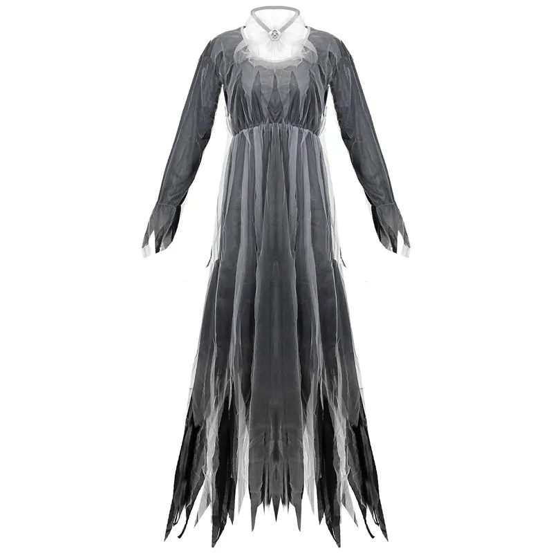 

Large Size Zombie Ghost Bride Costume Halloween Devil Performance Clothes Stage Zombie Outfit Wedding Dress