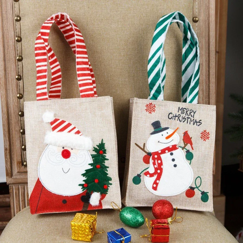 New Santa Claus Christmas Tree Gift Bag Merry Christmas Candy Gift Bag Christmas Decoration DIY Home New Year Present Сумка