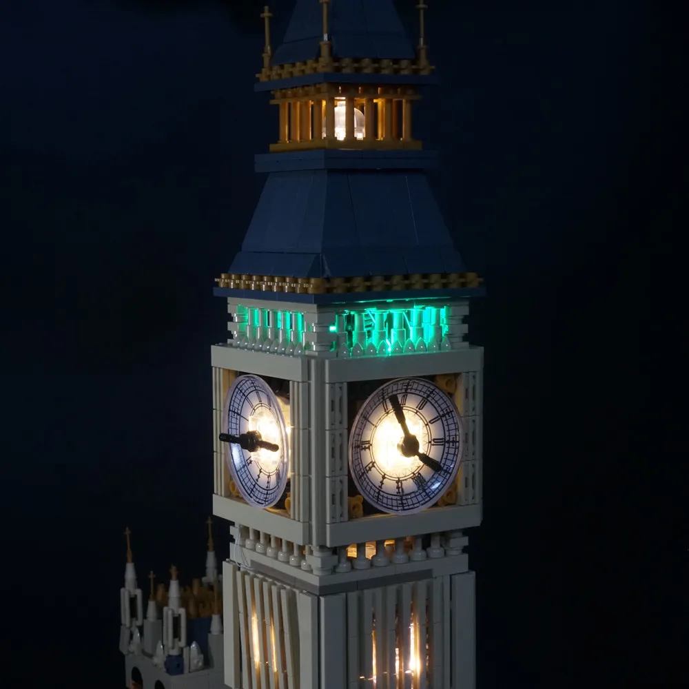 EASYLITE LED Light Kit For 10253 / 17005 City Creator Big Ben Model DIY Toys Set Building Blocks No Decorative Model