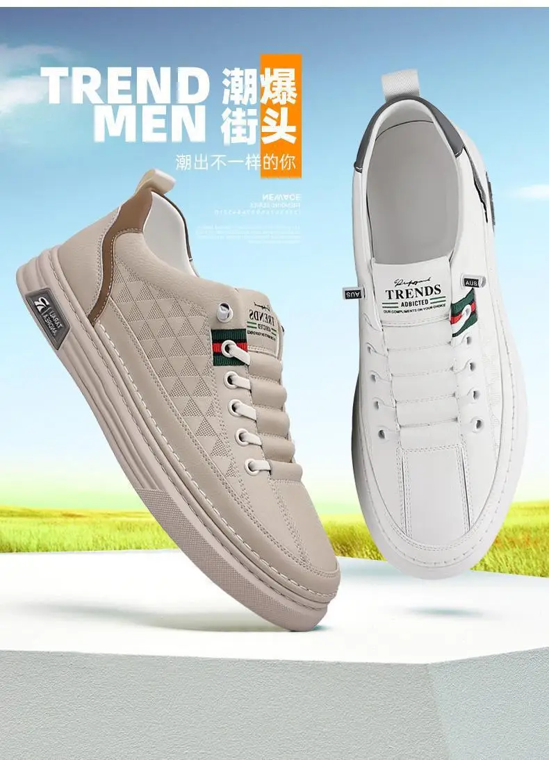 Casual Schoenen Mannen 2024 Nieuwe Ademende Leren Slip On Flats Mode Rijden Wandelen Sneakers Voor Mannelijke Vrijetijdsbesteding Loafers