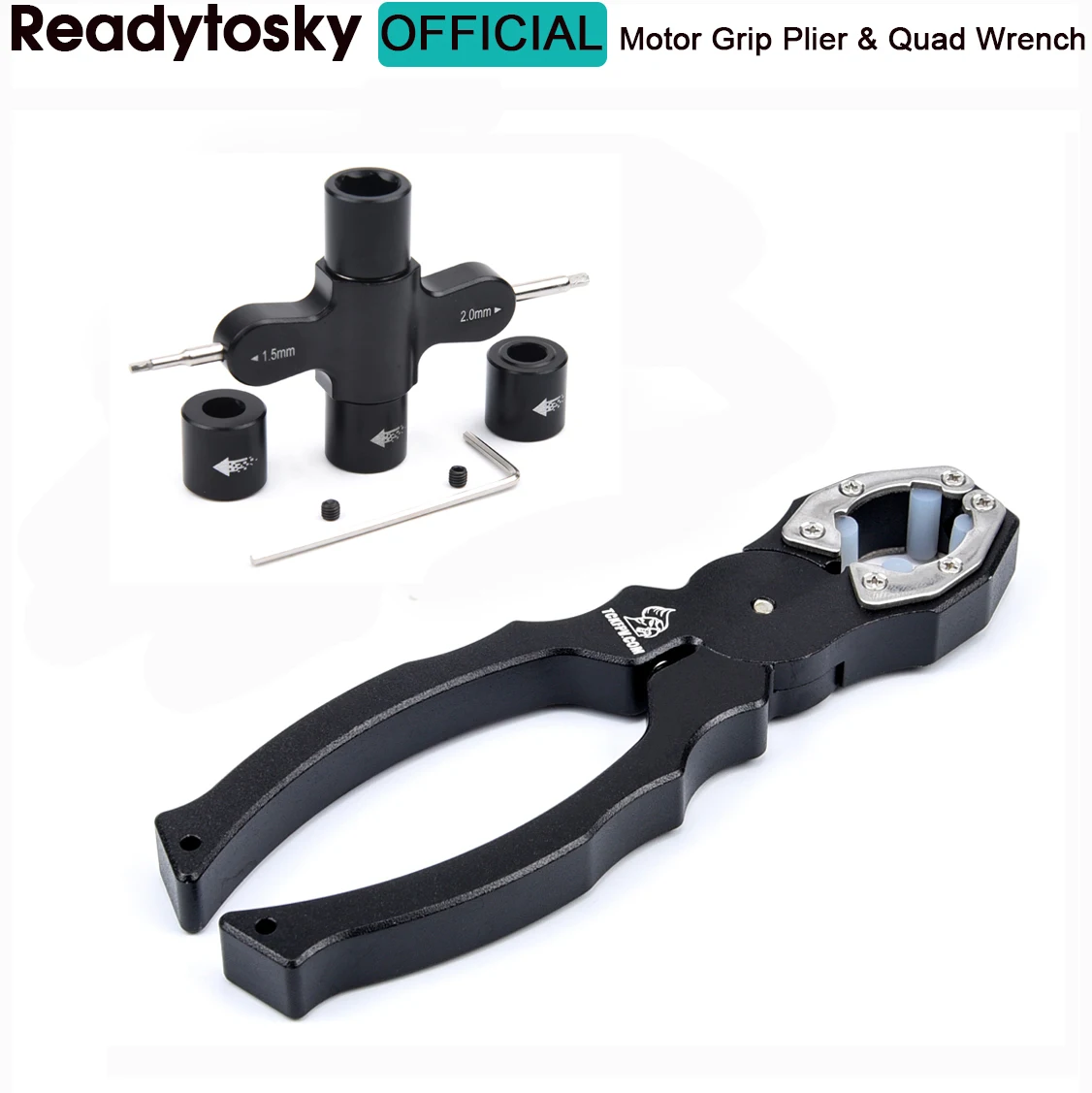 M3 M5 Quad Wrench with Built in One Way Bearing Tool 1.5mm/2mm screwdriver Release Propeller Motor For RC FPV Racing Drone