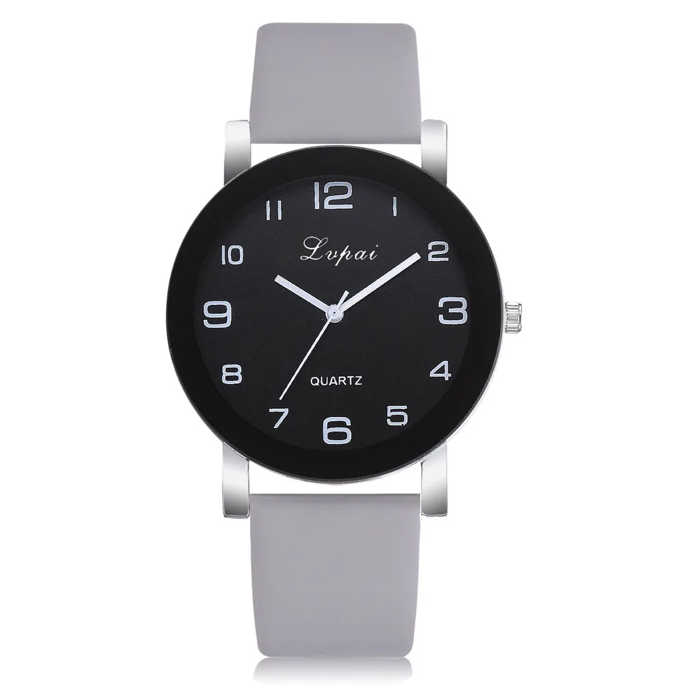 Fashion Simple Women Watch PU Strap Big Dial Creative Quartz Wristwatch Casual Lover Watches Relógio Feminino Reloj Mujer