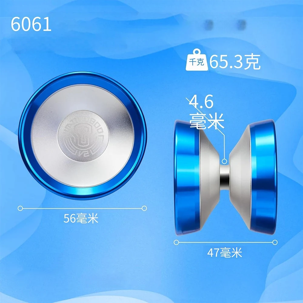 YoYo Ball Unresponsive Inlaid stainless steel ring Aluminum Alloy Advanced Fade Exquisite for Competition  Strings yoyo