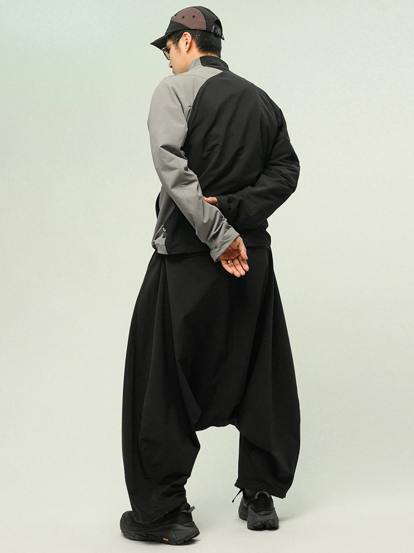 INCONSTANT 25SS P58 بنطلون واسع للغاية بنطال رفيع ملابس فنية سايبربانك ملابس داكنة ملابس الشارع الشهير بنطلون غير رسمي أنيق