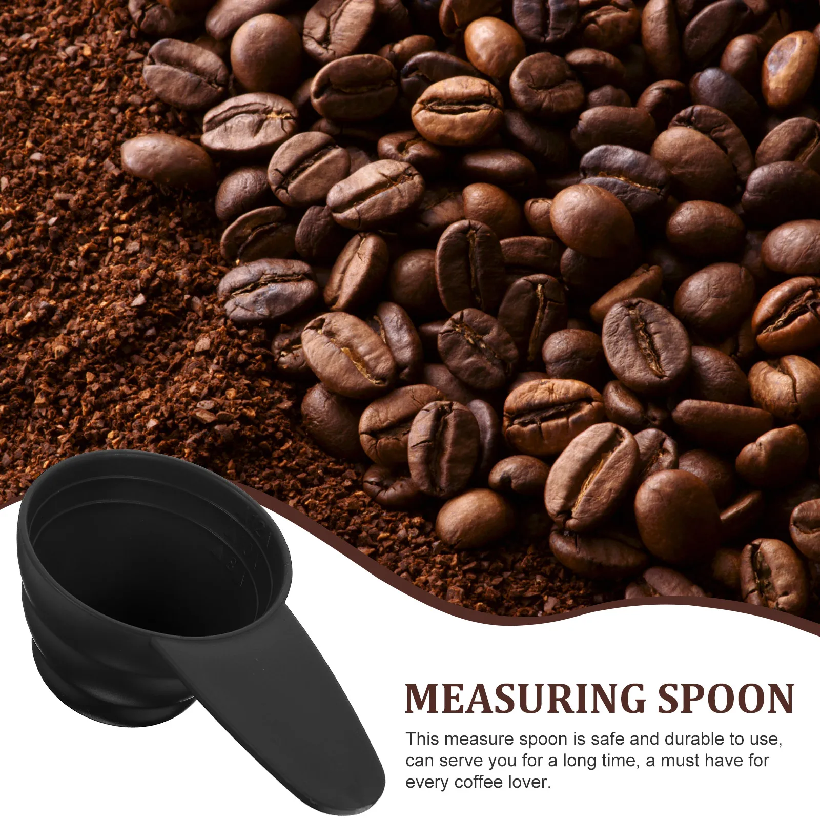 

5pcs Measuring Spoon Long Handle Coffee Scoop Kitchen Scoop For Tea Sugar Spices Powder Reusable Spoon Set Kitchen Tool