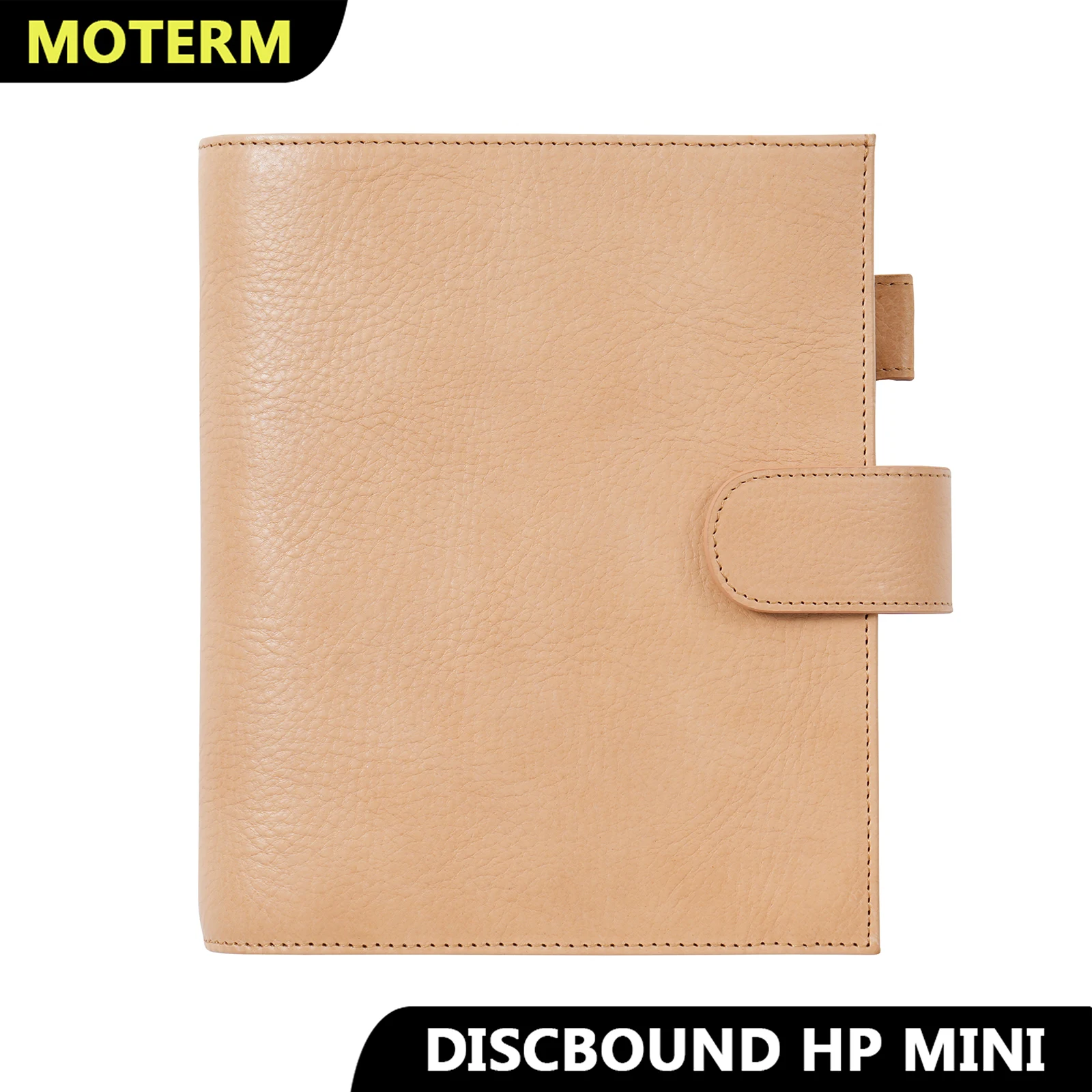 

Moterm Discbound Series HP Mini Cover Full Grain Vegetable Tanned Leather Notebook Expansion Disc Bound Organizer Journal Agenda