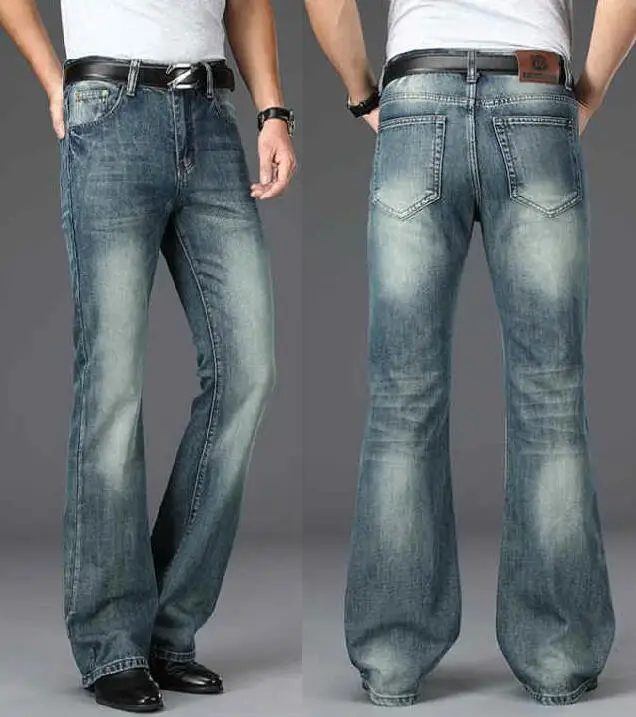 new Men's Flared Jeans Loose Men Big-Leg Jeans Men Flared Pants Boot Cut Leg Designer Classic Jeans Multiple Styles Size 28-40