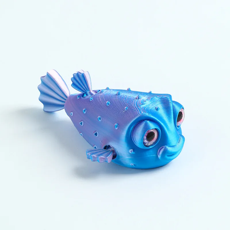 Jouet de Simulation de poisson poule pour enfants, impression 3D, dessin animé mignon, cadeau d'anniversaire pour garçons et filles, décoration d'ornement