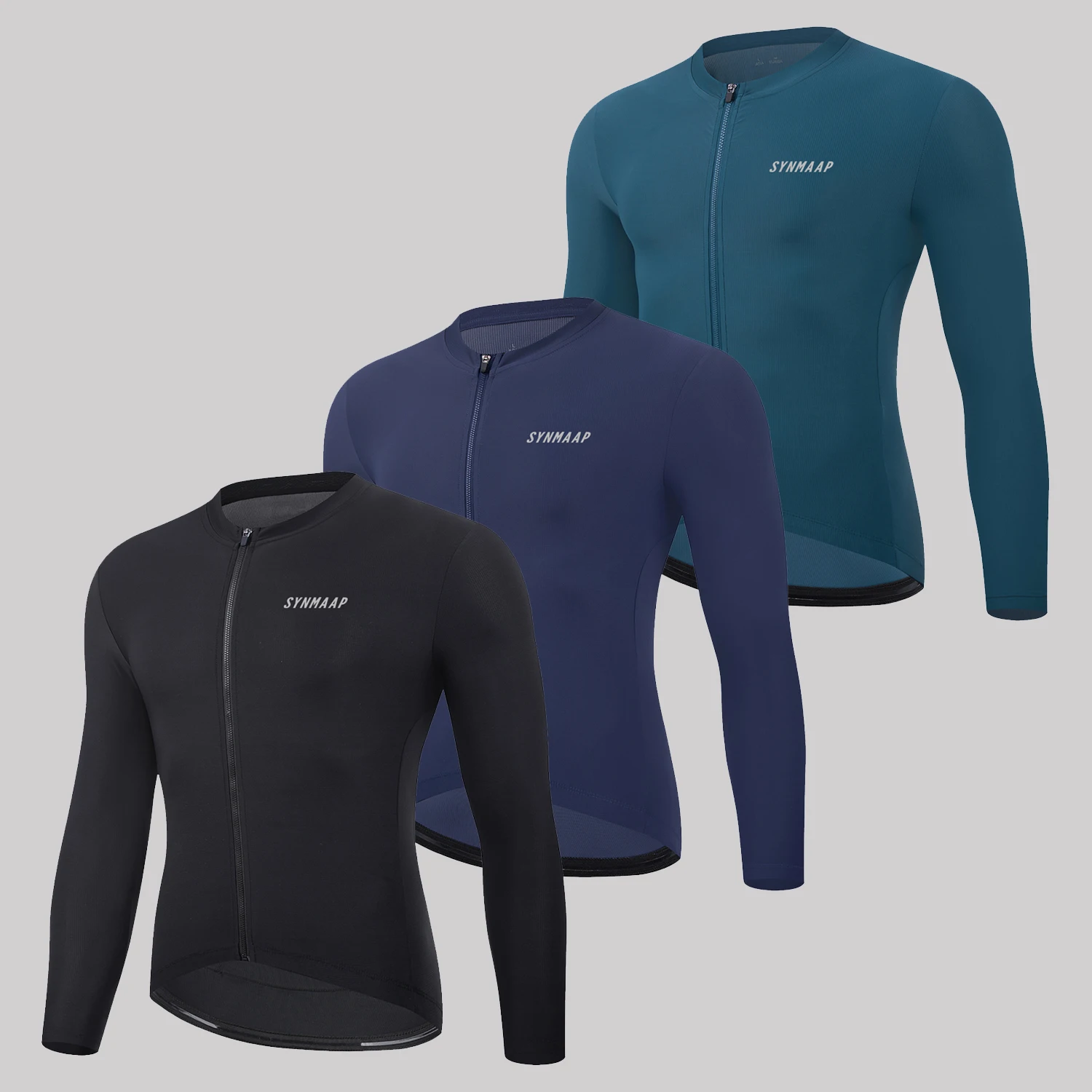 

SYNMAAP Men's Autumn Cycling Clothing Road Bike Shirts Breathable Long sleeve Cycling Jersey Spring Bicycle Top High elasticity
