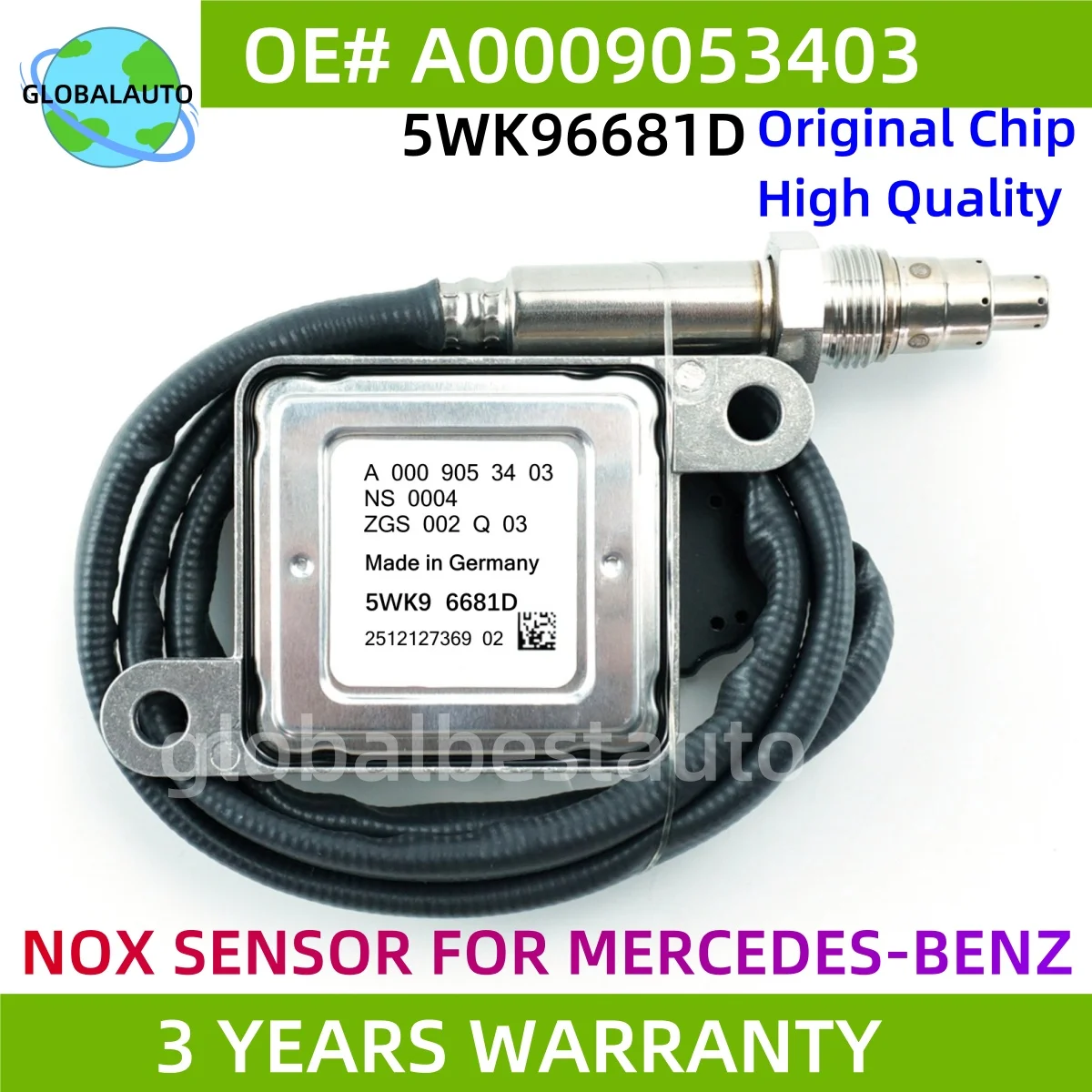 

A0009053403 5WK96681D Nitrogen Oxygen Sensor 5WK96681C 0009053403 NOX Sensor For Mercedes-Benz W166 W172 W205 W221 W251 W212