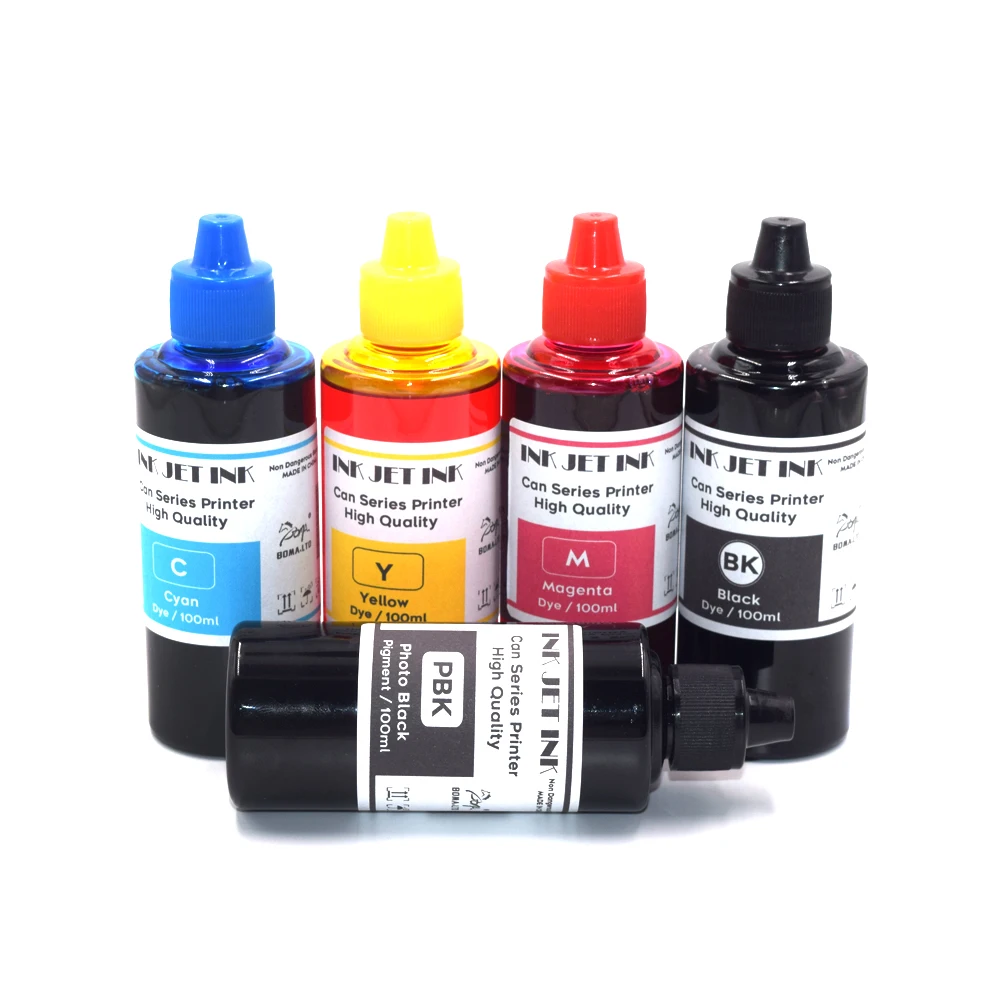 5 Colors PGI 580 581 Refill Ink With Ink Cartridge For Canon PIXMATS705/TR7550/TR8550/TS6150/TS6151/TS6250/6251/TS9550/TS9551C