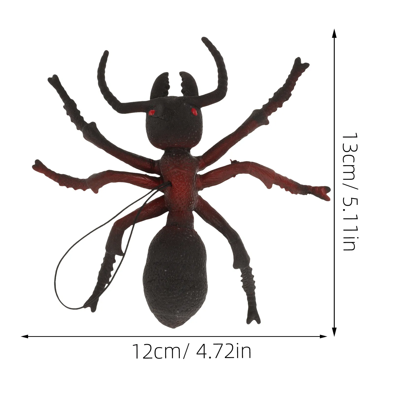 Realistic Large Fake Ant Decoration for Halloween Prank – Outdoor Garden Ornament, Polyethylene