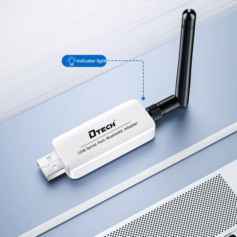 DTECH 100M Long Range USB Wireless BT Transceiver Broadcast Host Slave Mode Adapter for PC Laptop Desktop