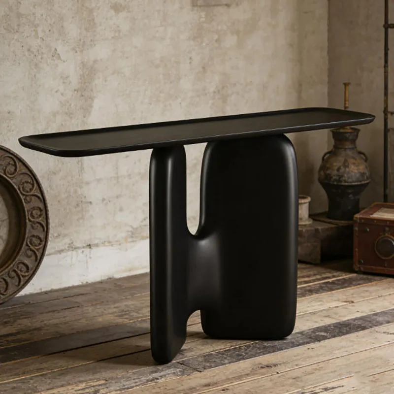 Display Vintage Console Table European Hallway Luxury Console Table Aesthetic Entryways Tavolo Salotto Living Room Furniture image 2