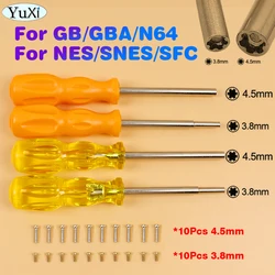 1Set 3.8mm 4.5mm Game Cartridge Screws For N64 NES SNES SEGA SFC For GameBoy Advance GBA Security Screwdriver Repair Tool Kit