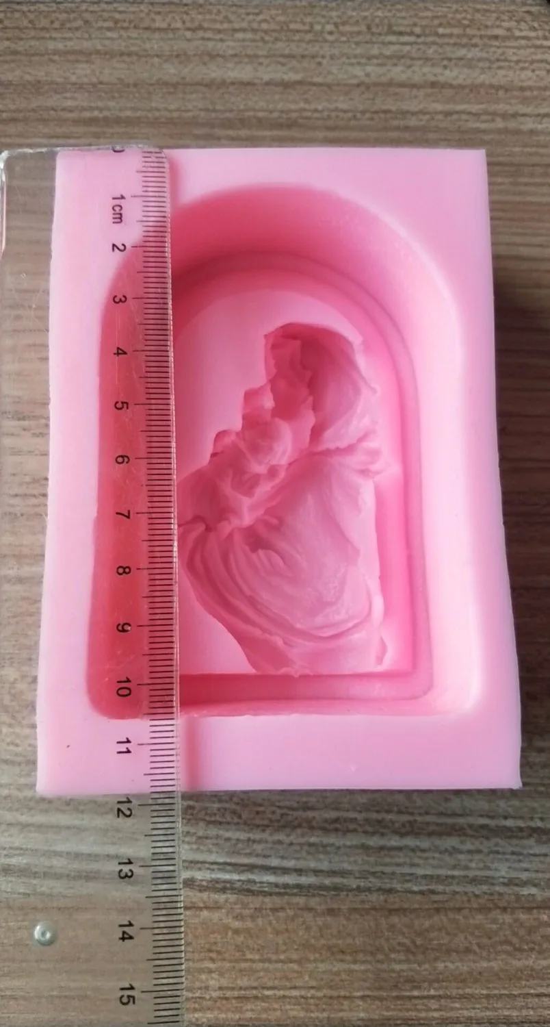 2D Silicone Soap Mold Handmade Soap Making Cake Decoration Mold - Mother & Baby Moulds PRZY Eco-friendly