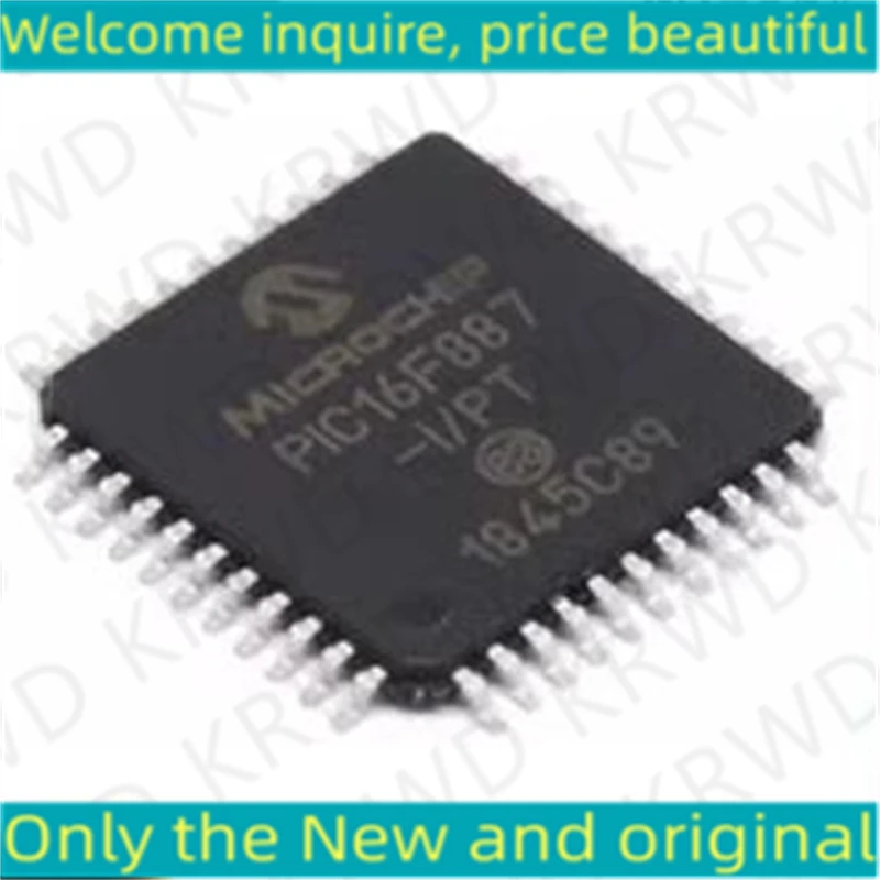 5PCS   New and Original Chip IC PIC16F887-I/PT  PIC16F887-I  PIC16F887 TQFP-44