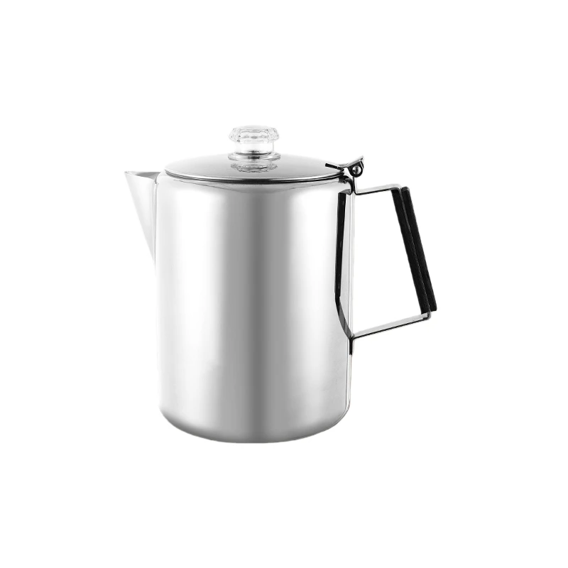 Polished Stainless Steel Eco-friendly 500ml Coffee Pot Distillation Pot Pour Coffee Small Cup Coffee Moka Pot for Household