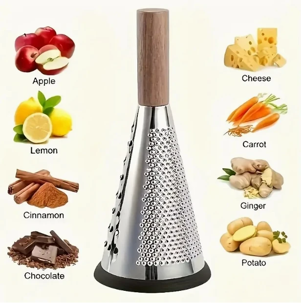 

1pc Kitchen Tools Grater Household Cone Melon Slicer Vegetable Slicer Cheese Slicer Multi Functional Slicer Vegetables Graters