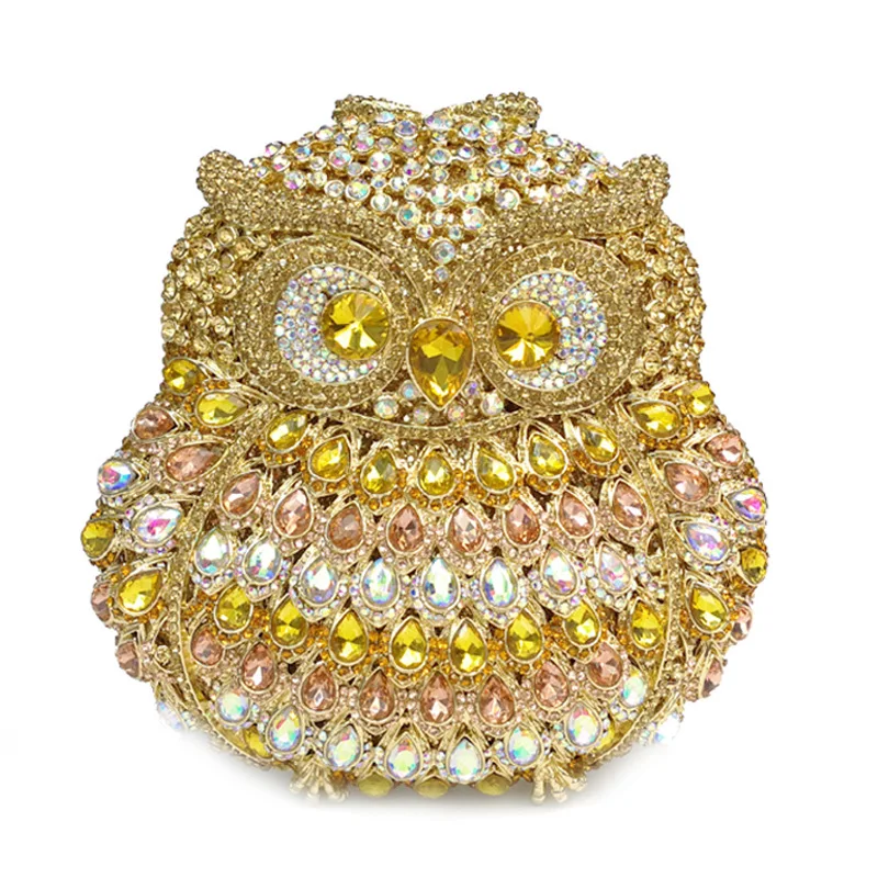 

Owl Rhinestone Clutch Bag Crystal Diamond Dinner Banquet Clutch Bag Female Clutch Bags Pochette Elegante Da Cerimonia Handtasche