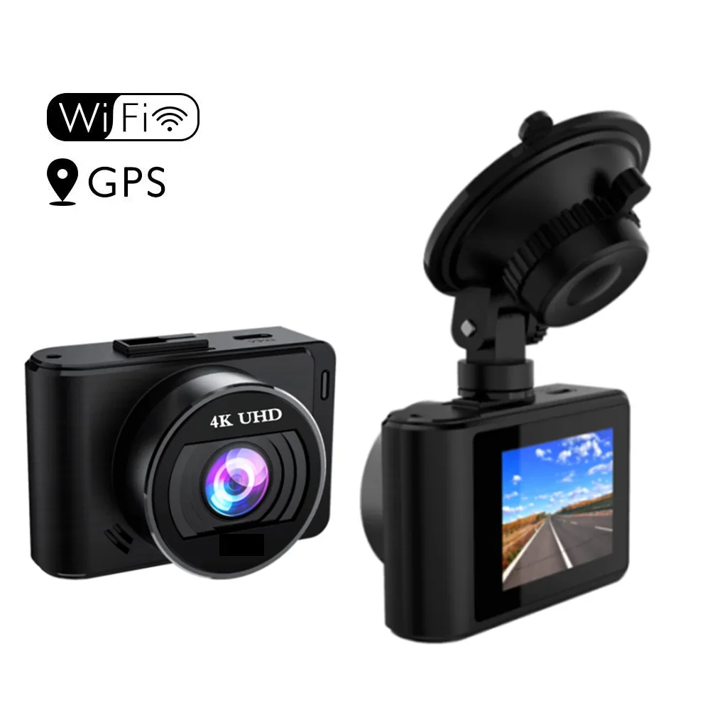 Dashcam 4K GPS WIFI 24h Parking Monitor Dash Cam For Car Camera Mini Dvr Para Coche Night Vision Kamera Samochodowa Rejestrator