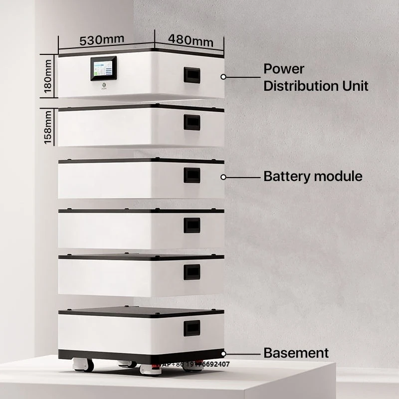 Eu Warehouse High Voltage Lithium Solar Battery 204.8V 20kWh 40kWh 60kWh Lithium Ion Stackable Lifepo4 Solar Battery HV Battery