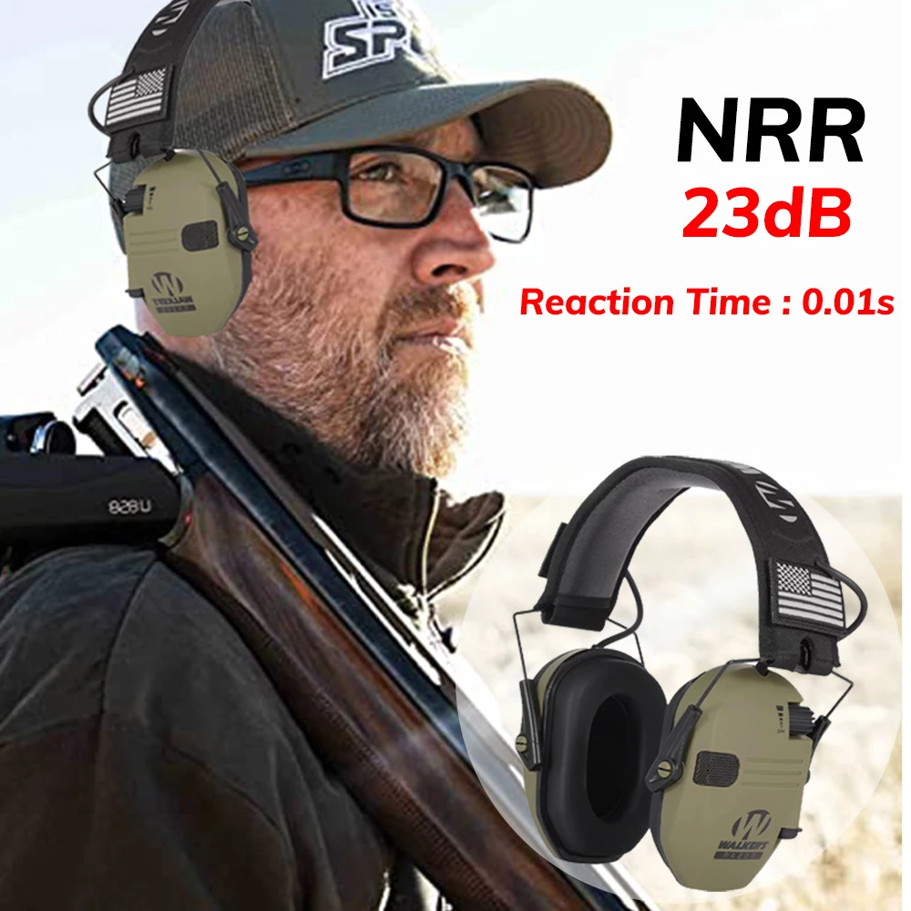 

Hot!Earmuffs Active Headphones for Shooting Electronic Hearing protection Ear protect Noise Reduction active hunting headphone