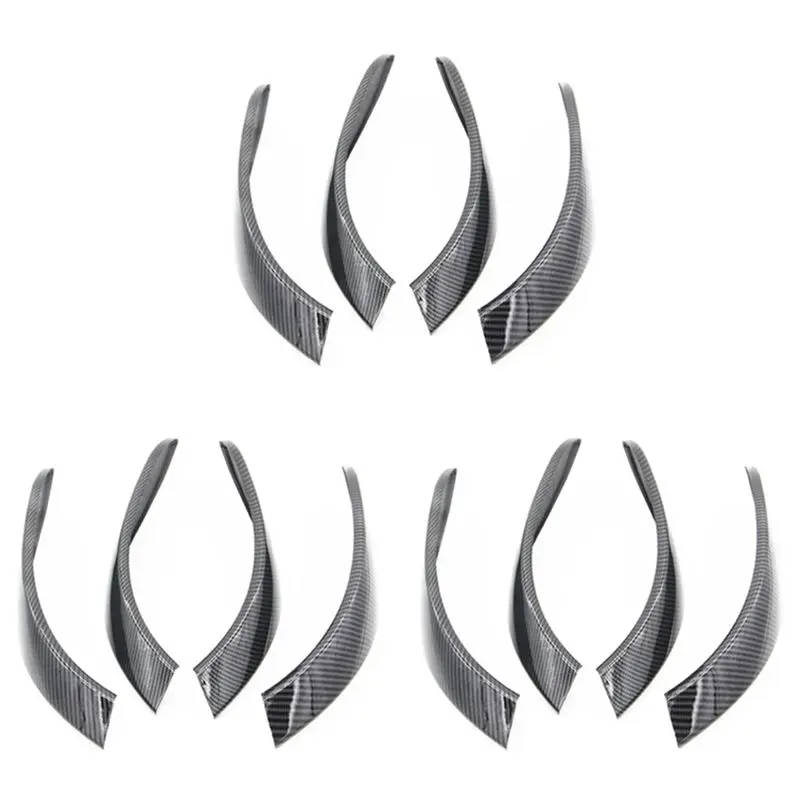 M93K-12X Carbon Look Interior Door Handle Cover Trim For BMW F30 F31 2013-2017 GT F34 14-17 & 4 Series 4 Dr F36 15-17