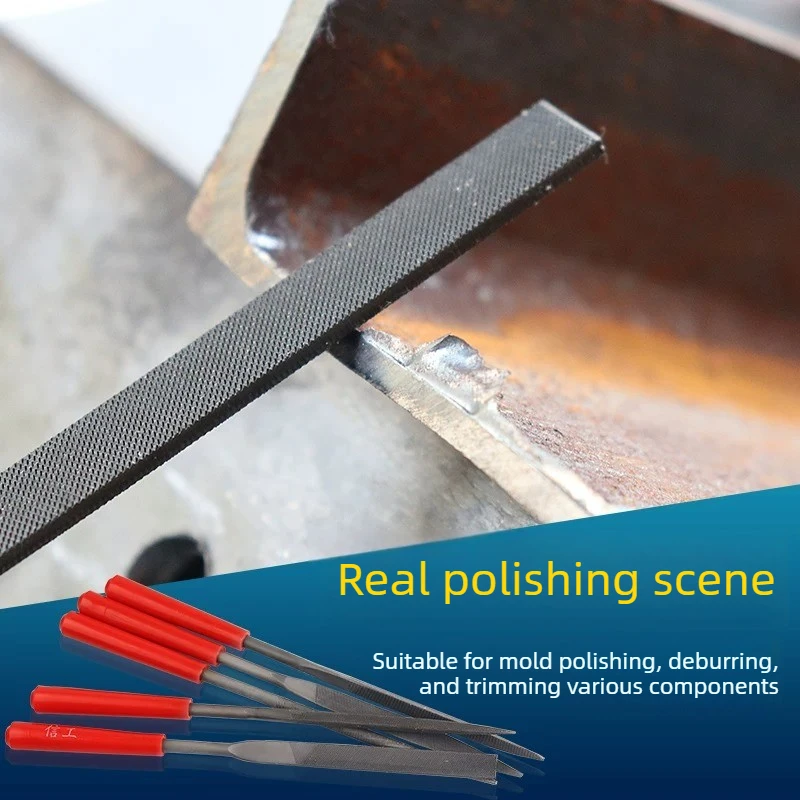 Assorted file set, steel file, mini file, triangular circular shaping, small woodworking rubbing knife, metal polishing tool