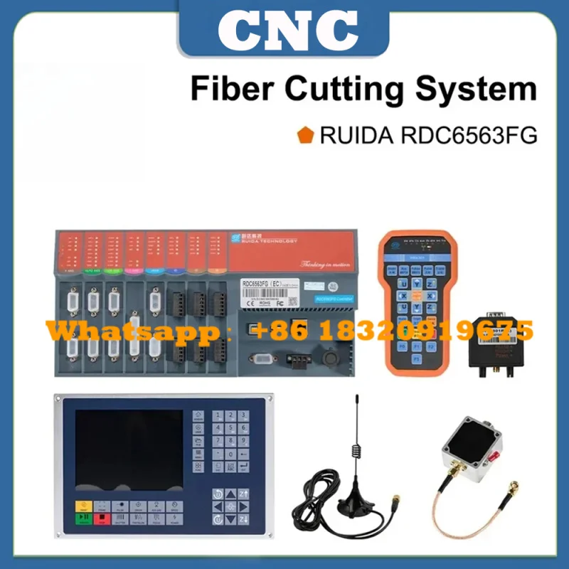 Latest Fiber Laser Controller Ruida RDC6563FG Auto-calibration Three Axis Control for 1064nm Fiber Cutting Machine