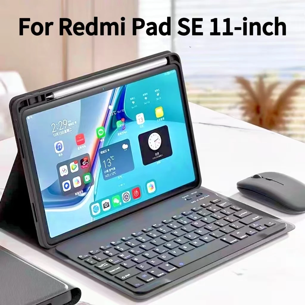 

Case For Xiaomi Redmi Pad SE 11 Inch, Bluetooth keyboard cover Redmi Pad SE 11inch