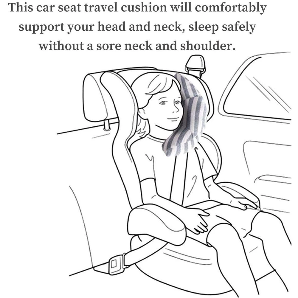 Children Car Pillow Neck Support Headrest Cushion Pad Baby Car Safety Seat Belts Sleeping Pillow Kids Shoulder Safety Headband