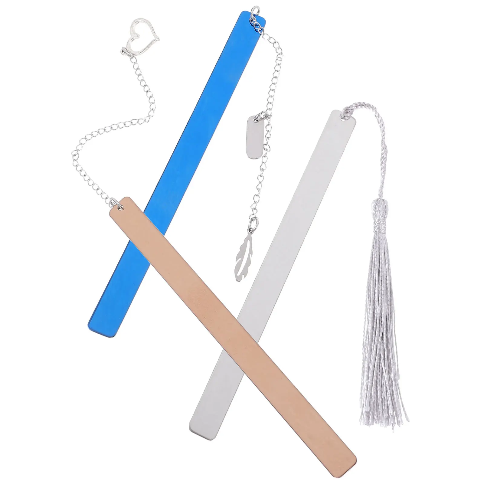 3Pcs Classic Bible Sign Bookmarks Zinc Alloy Stainless Steel Waterproof Tearresistant Wearable Reusable Reading Page
