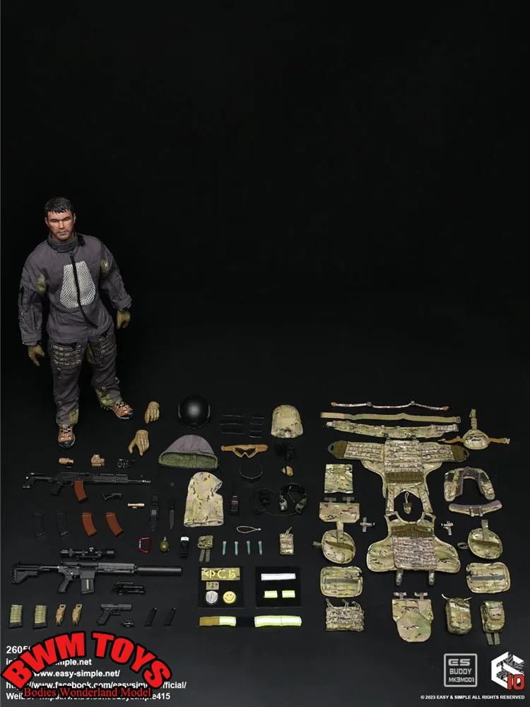 In Stock Easy&Simple ES 26050R 1/6 Scale FSB Spetsnaz Alpha Full Set 12'' Male Solider Action Figure Model For Fans Collection